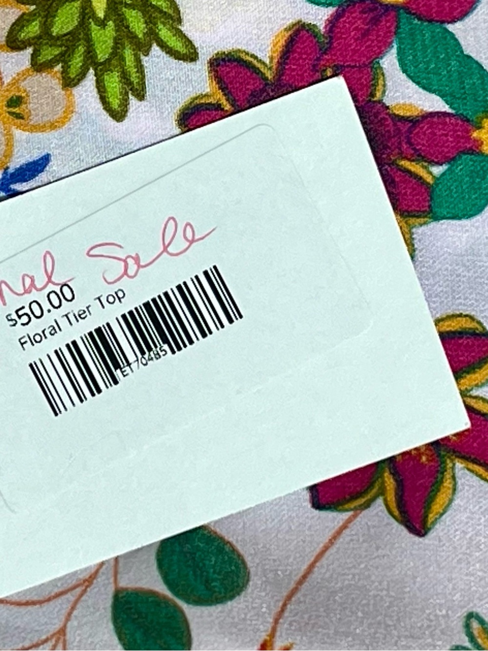 NWT! Easel Women’s Sz 1X Floral Tiered Ruffle Blouse - Multicolor - Picture 7 of 9